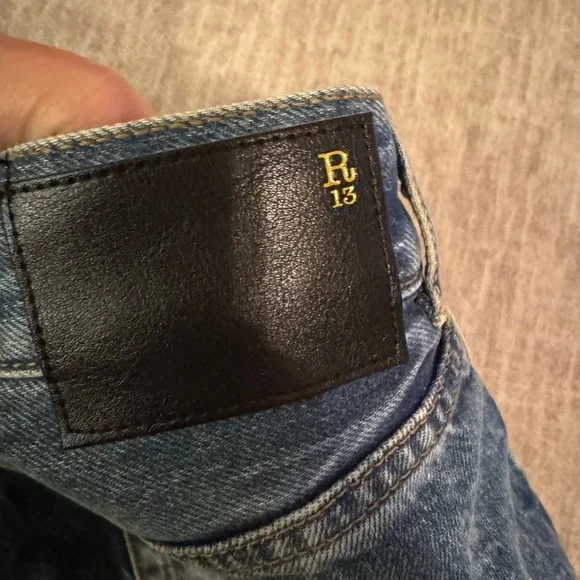 R13 crossover boyfriend jeans in Jasper - Picture 11 of 13